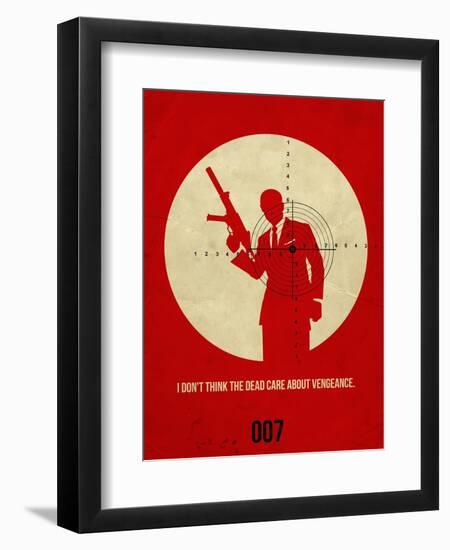 James Poster Red 1-Anna Malkin-Framed Art Print