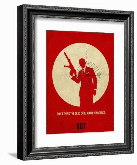 James Poster Red 1-Anna Malkin-Framed Art Print