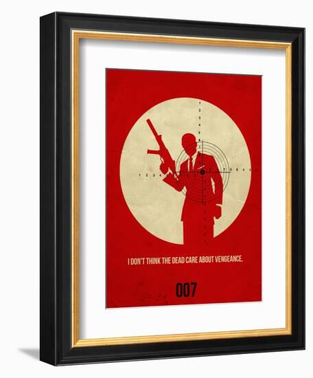 James Poster Red 1-Anna Malkin-Framed Art Print