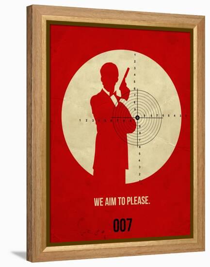 James Poster Red 2-Anna Malkin-Framed Stretched Canvas