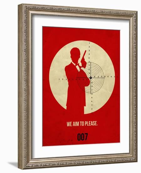 James Poster Red 2-Anna Malkin-Framed Art Print