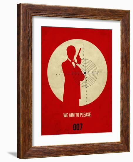 James Poster Red 2-Anna Malkin-Framed Art Print