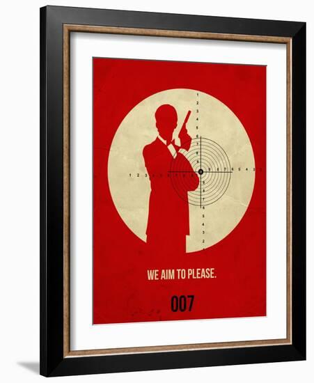 James Poster Red 2-Anna Malkin-Framed Art Print