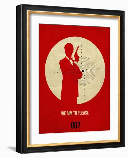 James Poster Red 2-Anna Malkin-Framed Art Print