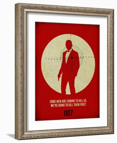 James Poster Red 3-Anna Malkin-Framed Art Print