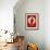 James Poster Red 3-Anna Malkin-Framed Art Print displayed on a wall