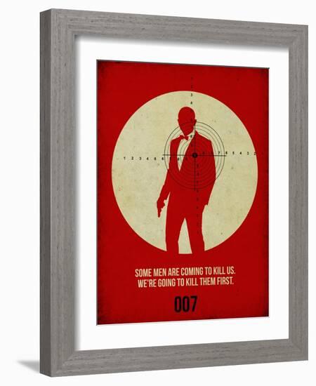 James Poster Red 3-Anna Malkin-Framed Art Print