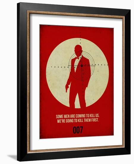 James Poster Red 3-Anna Malkin-Framed Art Print