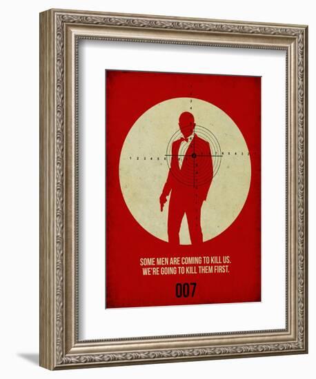 James Poster Red 3-Anna Malkin-Framed Art Print