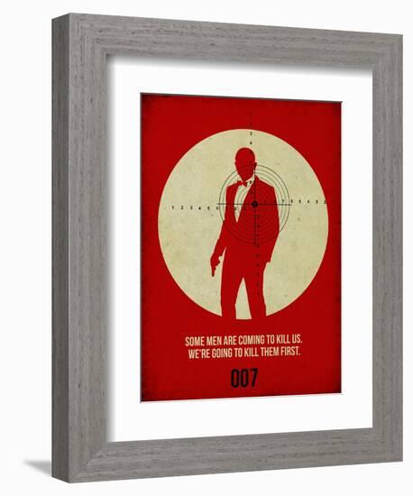 James Poster Red 3-Anna Malkin-Framed Art Print