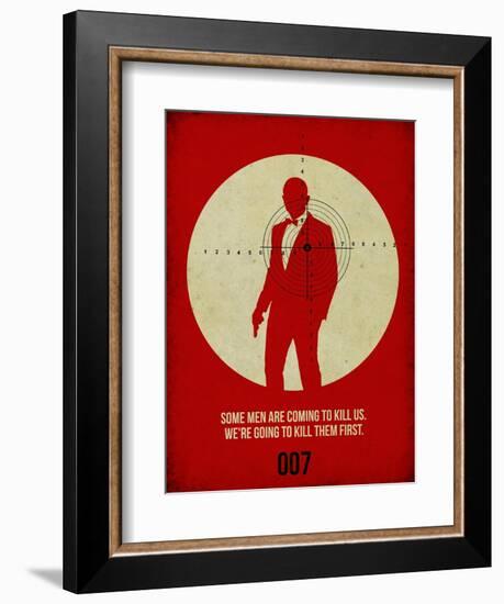 James Poster Red 3-Anna Malkin-Framed Art Print