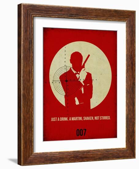 James Poster Red 4-Anna Malkin-Framed Art Print