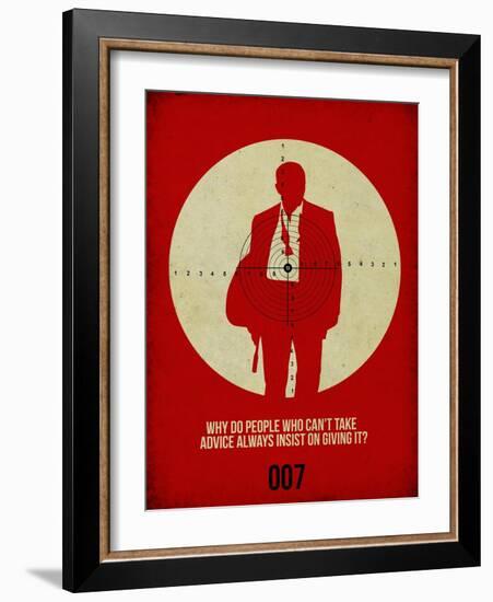 James Poster Red-Anna Malkin-Framed Art Print