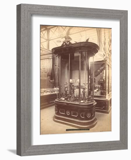 James Prentice's Exhibit, Main Building, Centennial International Exhibition, Philadelphia, 1876-null-Framed Photographic Print