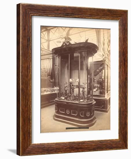 James Prentice's Exhibit, Main Building, Centennial International Exhibition, Philadelphia, 1876-null-Framed Photographic Print