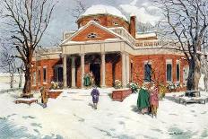 "Indenpendence Hall in Winter,"January 20, 1923-James Preston-Framed Premier Image Canvas