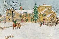 "Indenpendence Hall in Winter,"January 20, 1923-James Preston-Framed Premier Image Canvas