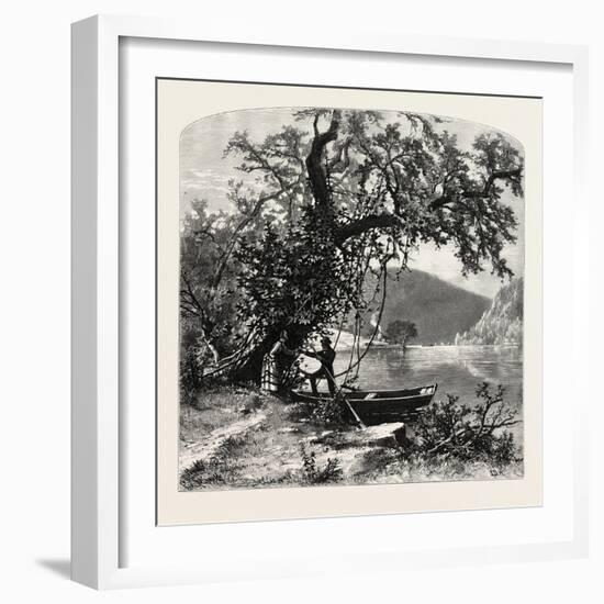 James River, Above Rope Ferry, Virginia, USA-John Douglas Woodward-Framed Giclee Print