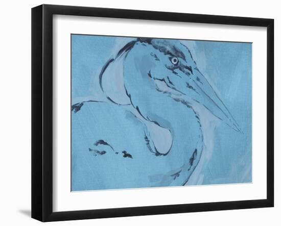 James River Heron I-Jacob Green-Framed Art Print