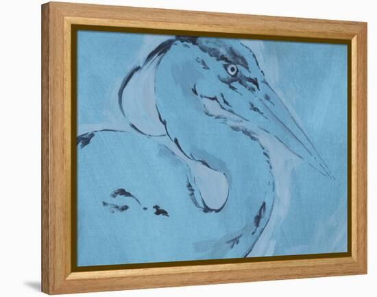 James River Heron I-Jacob Green-Framed Stretched Canvas