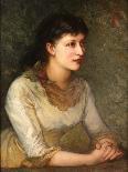 An Elegant Young Woman (Oil on Canvas)-James Sant-Giclee Print