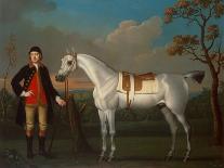 A Chestnut Horse (Possibly Old Partner) Held by a Groom-James Seymour-Giclee Print