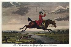 'The Hunter Taking A Flying Leap Over A Rivulet', c1740, (1922)-James Seymour-Giclee Print