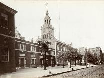 Independence Hall, Chestnut Street, South Side Between 5th and 6th Streets, 1898-James Shields-Framed Photographic Print