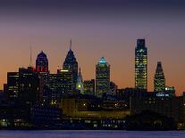 Philadelphia Skyline at Dusk-James Shive-Framed Photographic Print