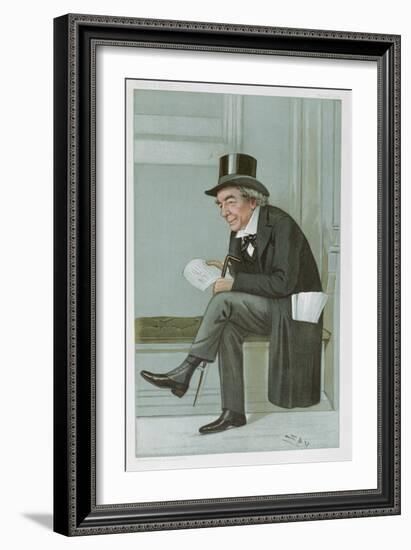 James Staats Forbes, 'Spy' Cartoon from Vanity Fair, Pub. 1900-Sir Leslie Ward-Framed Giclee Print