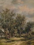 A Wooded Landscape, 1828 (Oil on Panel)-James Stark-Giclee Print