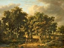 A Wooded Landscape, 1828 (Oil on Panel)-James Stark-Giclee Print