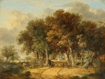 A Wooded Landscape, 1828 (Oil on Panel)-James Stark-Giclee Print