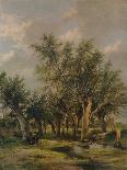 A Wooded Landscape, 1828 (Oil on Panel)-James Stark-Giclee Print