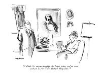 "It's very touching.  She was his first teacher." - New Yorker Cartoon-James Stevenson-Premium Giclee Print