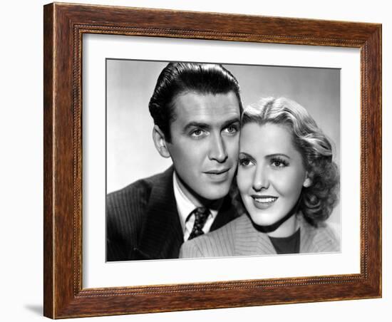 James Stewart and Jean Arthur Mr. SMITH GOES TO WASHINGTON, 1939 directed by FRANK CAPRA (b/w photo-null-Framed Photo