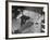 James Stewart Stretched Out on Office Sofa, Smiling, Producer Leland Hayward Slouches at Other End-John Florea-Framed Premium Photographic Print