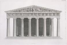 Front Elevation of a Classical Building, Volume II, Chapter I, Plate III-James Stuart-Mounted Giclee Print