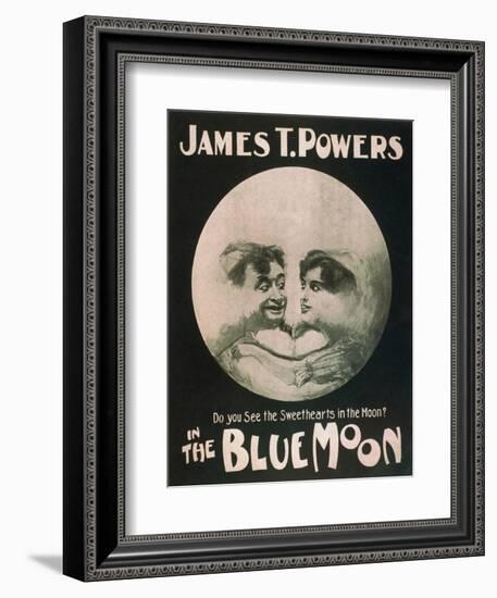 James T. Powers in The Blue Moon Theatre Poster-Lantern Press-Framed Art Print