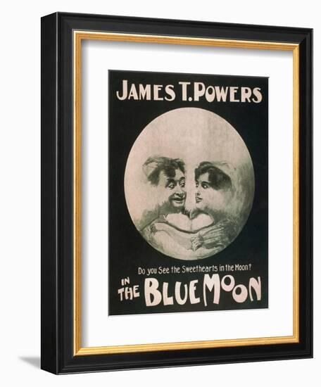 James T. Powers in The Blue Moon Theatre Poster-Lantern Press-Framed Art Print