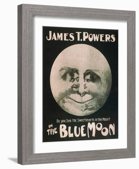 James T. Powers in The Blue Moon Theatre Poster-Lantern Press-Framed Art Print