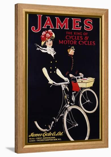James - the King of Cycles and Motorcycles Poster-null-Framed Premier Image Canvas