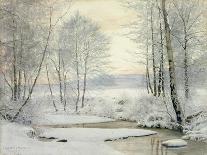 A Winter Morning, Hoar Frost Melting, 1885-1894 (W/C on Paper)-James Thomas Watts-Framed Giclee Print