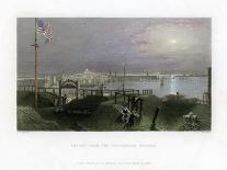 Boston as Seen from the Dorchester Heights, USA, 1838-James Tibbitts Willmore-Framed Giclee Print