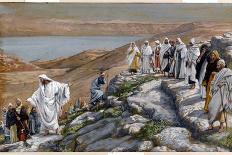 The Exhortation to the Apostles, Illustration from 'The Life of Our Lord Jesus Christ'-James Tissot-Framed Giclee Print