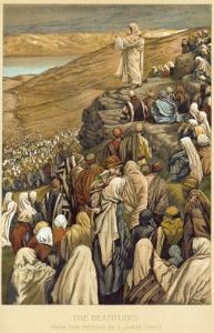 Jesus Preaches the Sermon on the Mount by James Tissot