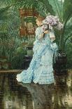 A Young Woman Holds Japanese Goods-James Tissot-Art Print
