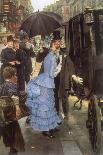 Young Women Looking at Japanese Objects, C.1869-1870-James Tissot-Giclee Print