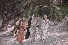 The Disciples on the Road to Emmaus, Illustration for 'The Life of Christ', C.1884-96-James Tissot-Giclee Print
