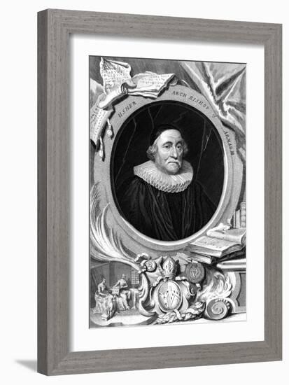 James Ussher, 17th Century English Clergyman and Archbishop of Armagh, 18th Century-George Vertue-Framed Giclee Print